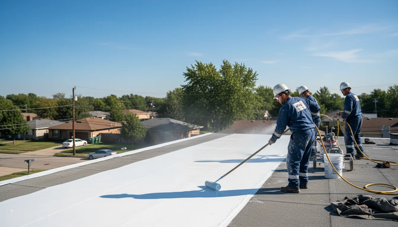 Commercial roof coating in Thornton, WV near me